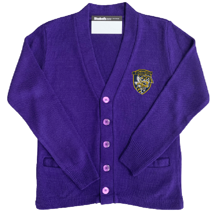 Tom Benson Cardigan - Purple