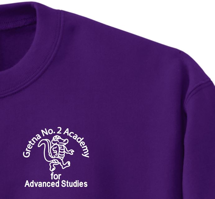 Gretna No. 2 Crew Sweatshirt - Purple - PreK-K