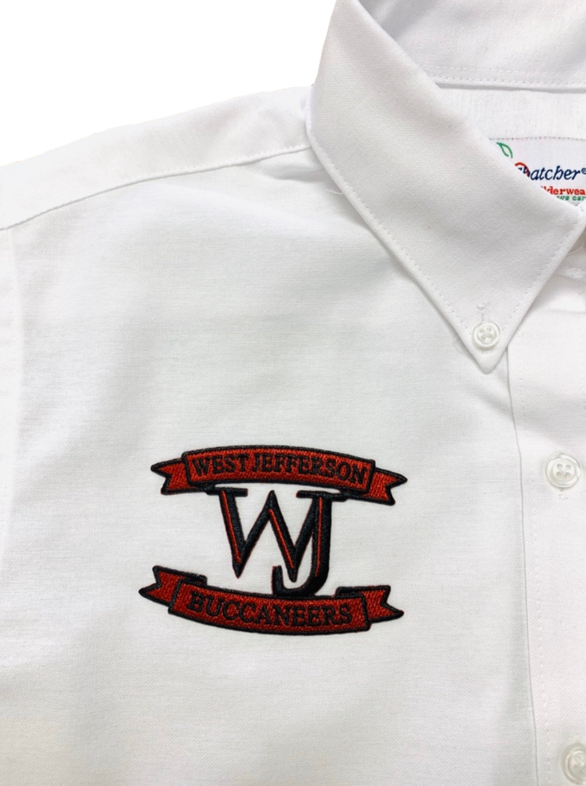 West Jefferson Mens White Oxford