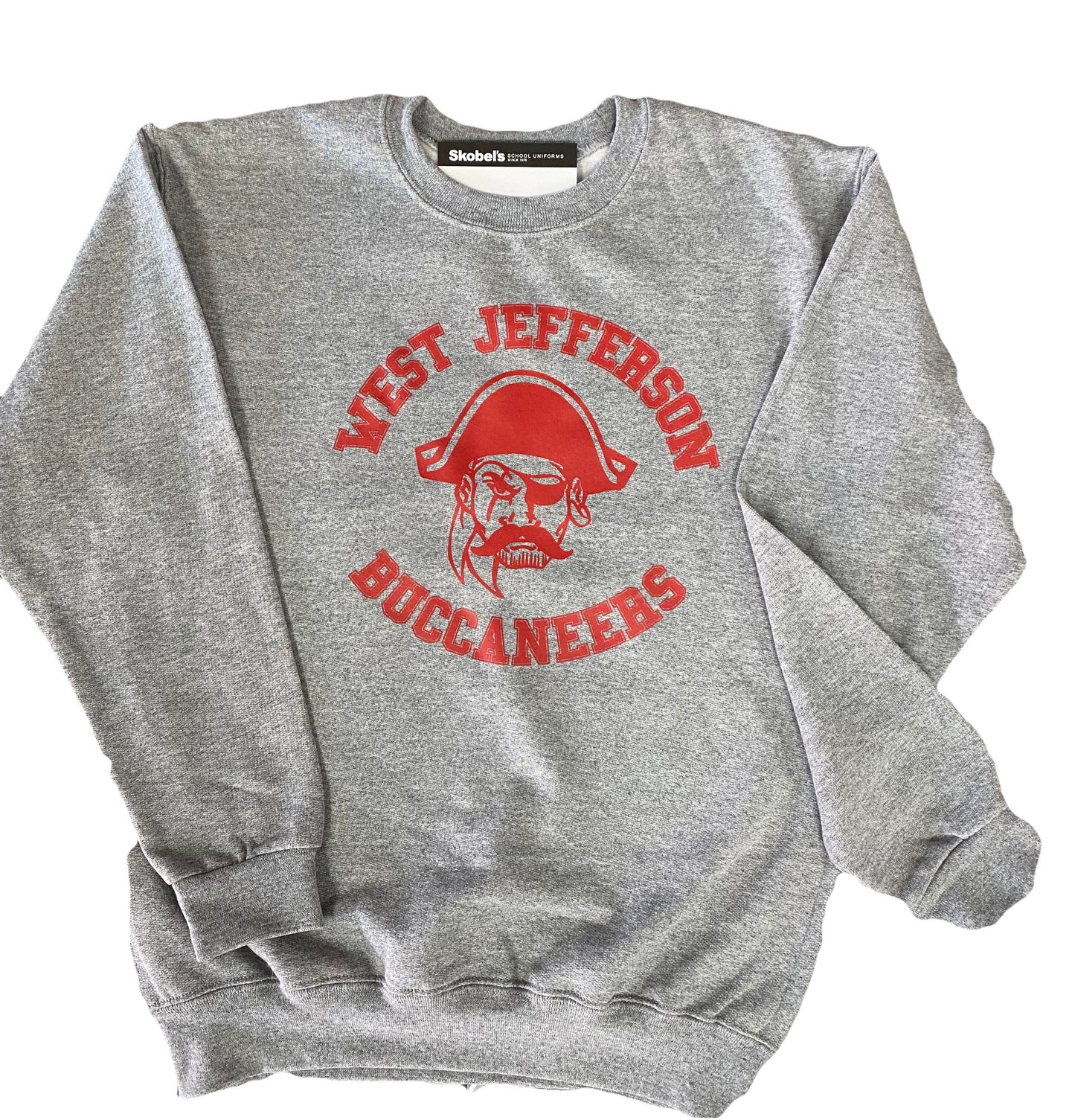 West Jefferson Grey Crew Sweatshirt