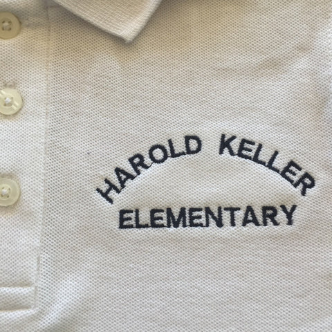 Harold Keller Polo - White - 1st-5th Grades