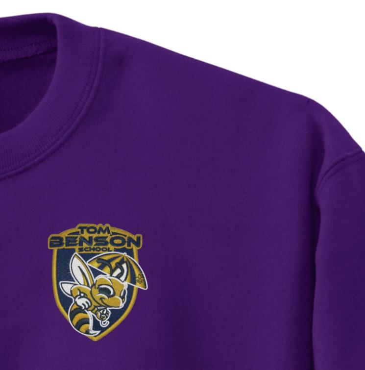 Tom Benson Crew Sweatshirt - Purple