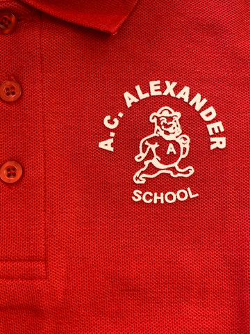 A.C. Alexander Elementary Polo - Red - 1st-5th Grades
