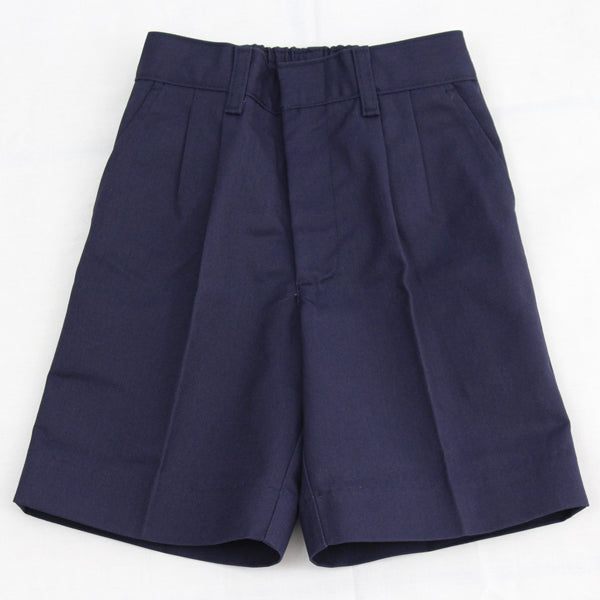 GYM: Boys Navy Twill Shorts with Elastic