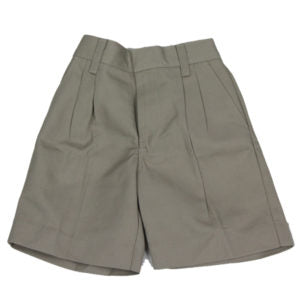Boys Khaki Twill Shorts with Elastic