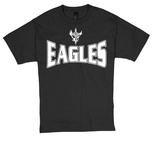 SJBS Eagles Black T-Shirt (with logo)
