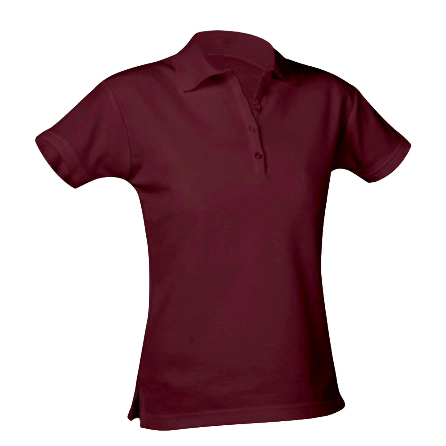 Einstein Charter Schools Feminine Fit Pique Polo - Maroon with Logo