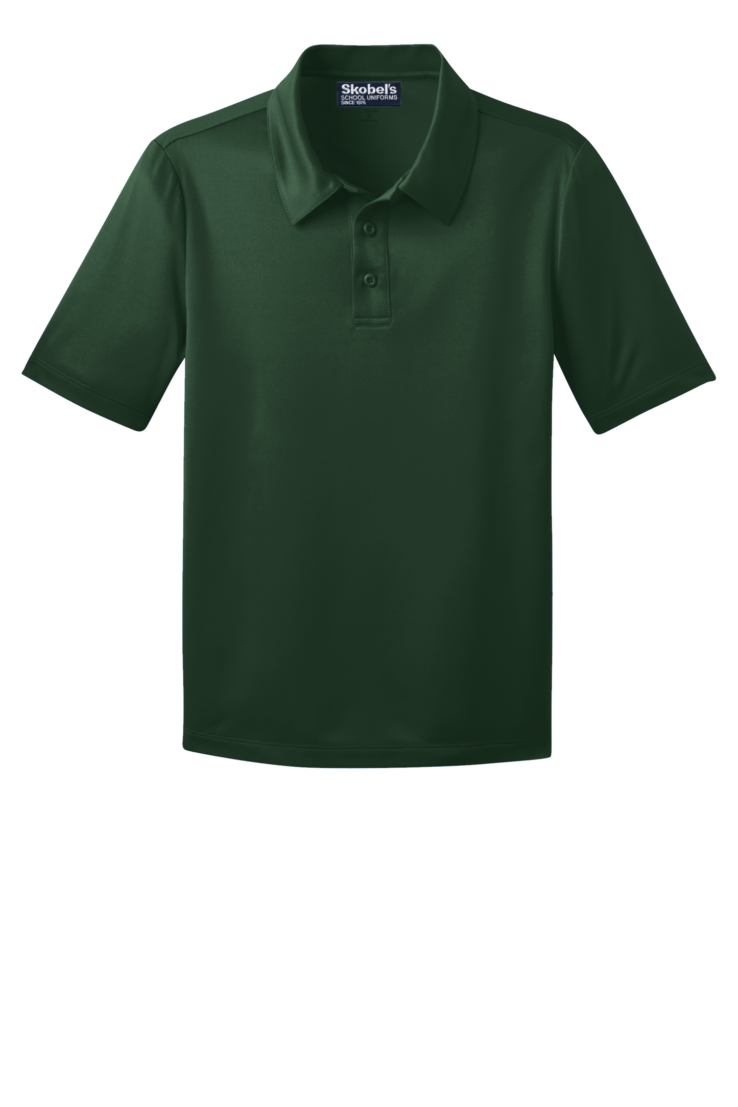 Glendale Adventist Academy Dryfit Polo - Dark Green (With Logo)