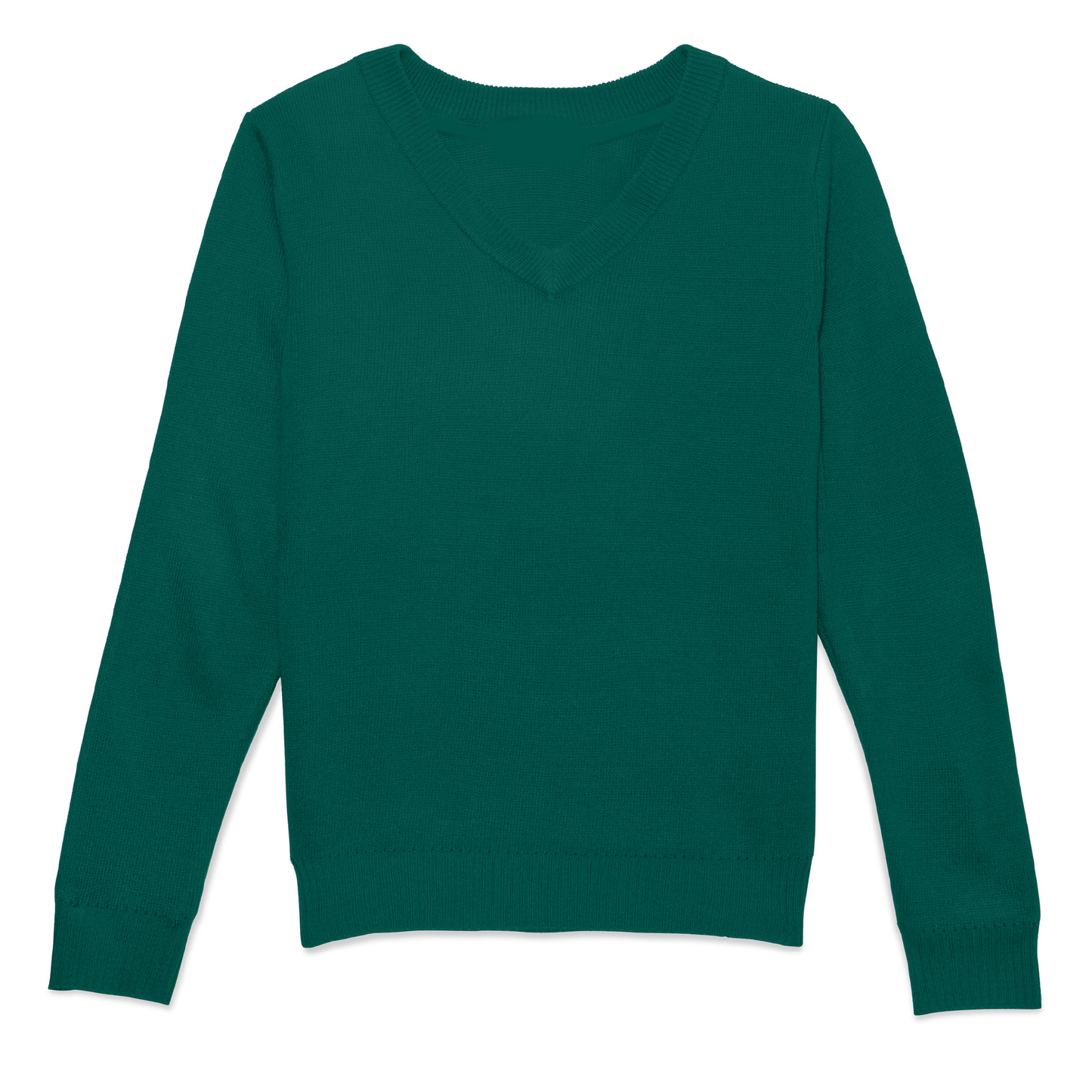 St. Monica Catholic School V-Neck Pullover Sweater with Logo - Dark Green