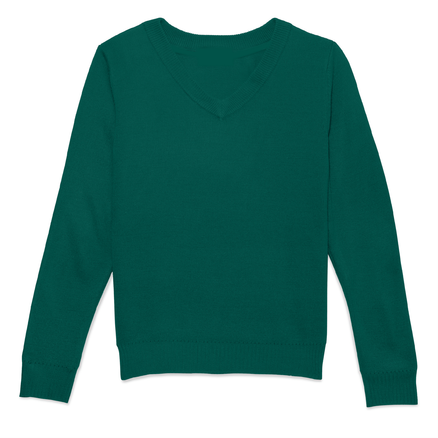 St. Monica Catholic School V-Neck Pullover Sweater with Logo - Dark Green