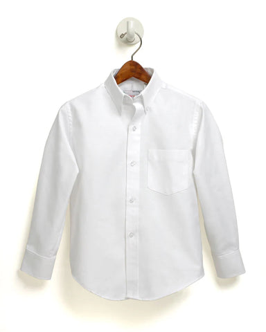 St. Bernardine Of Siena Long Sleeve Oxford - Boys - White