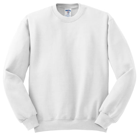 Plain Crew Sweatshirt - White