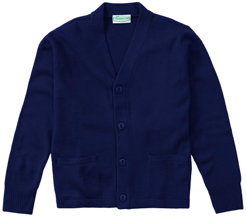 Plain Cardigan - Navy