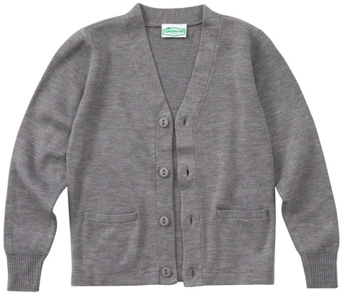 Plain Cardigan - Grey