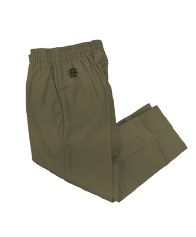 Pull On Pants - Khaki with Holy Cross logo