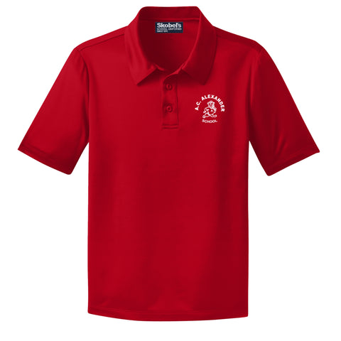 A.C. Alexander Elementary Dryfit Polo - Red - 1st-5th Grades