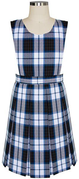 Adams Plaid Bib Front Stitched Down Box Pleat Jumper  Skobel's School  Uniforms