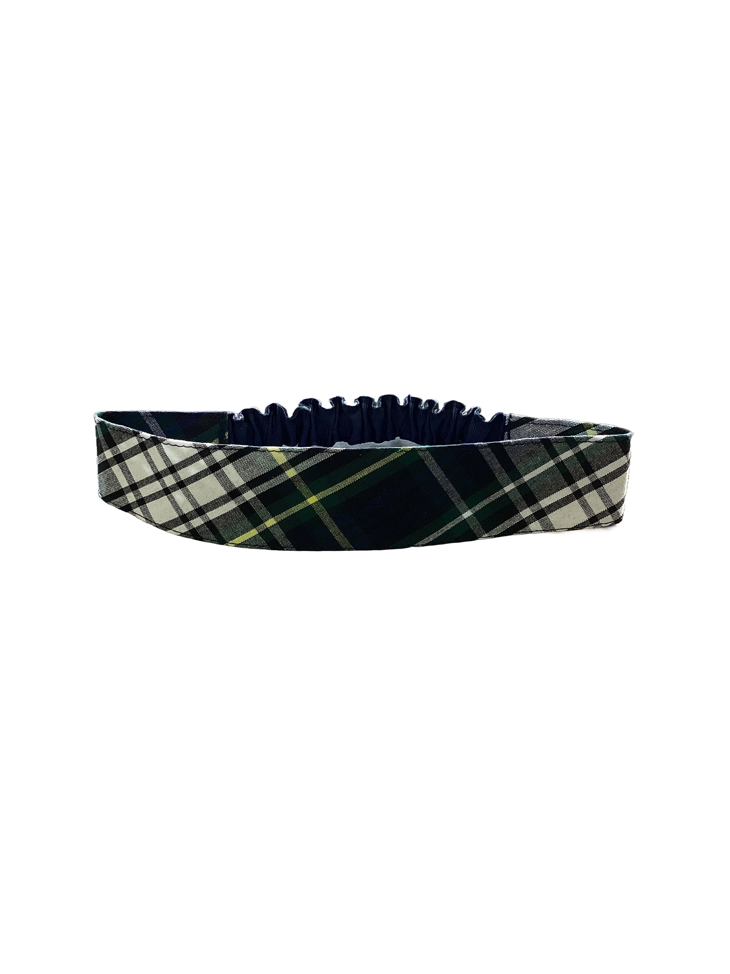 DISCOVERY SCHOOLS PLAID ELASTIC HEADBAND