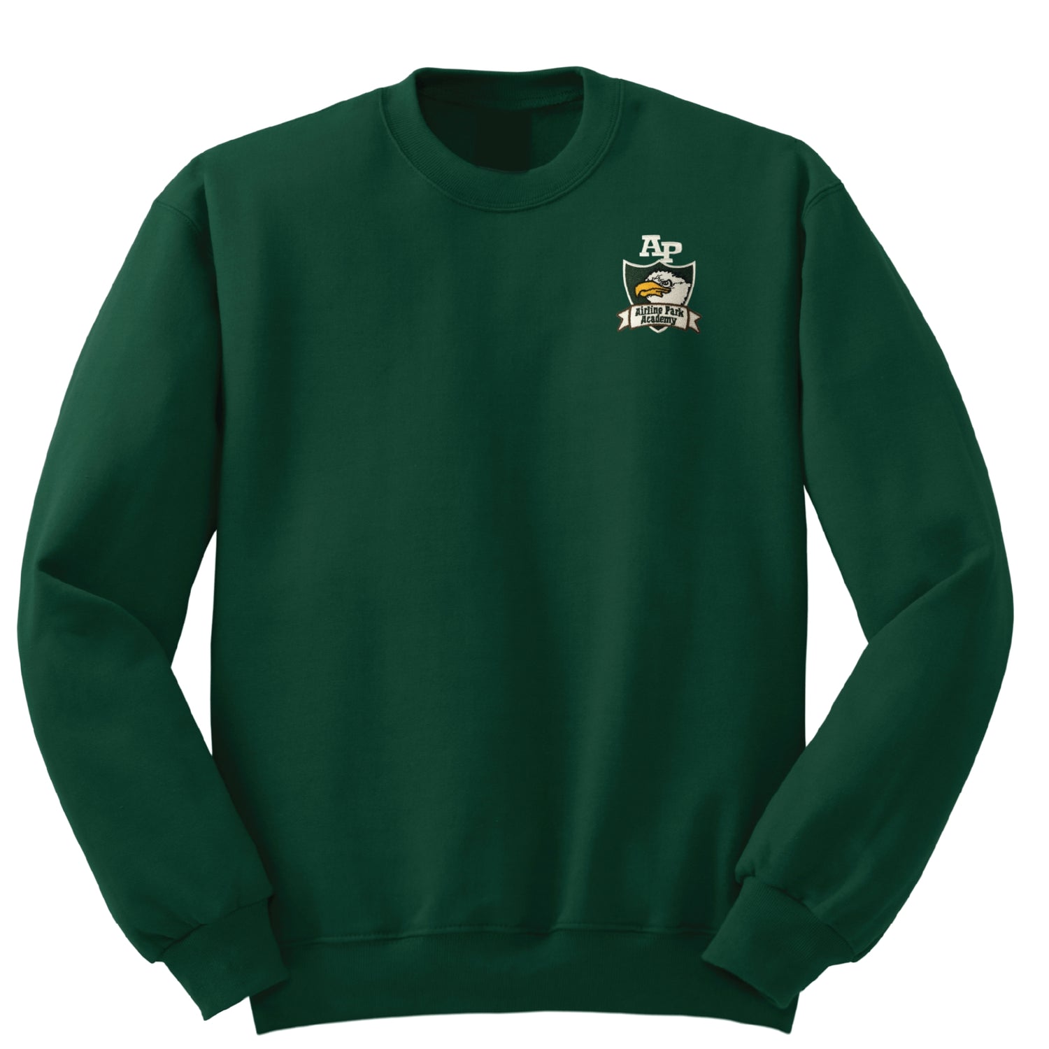 Airline Park Academy Crew Sweatshirt - Dark Green - 1st-5th Grades