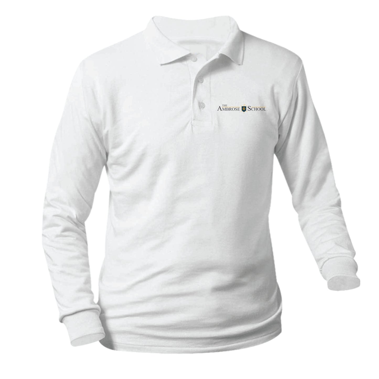 Ambrose Longsleeve Pique Polo - White