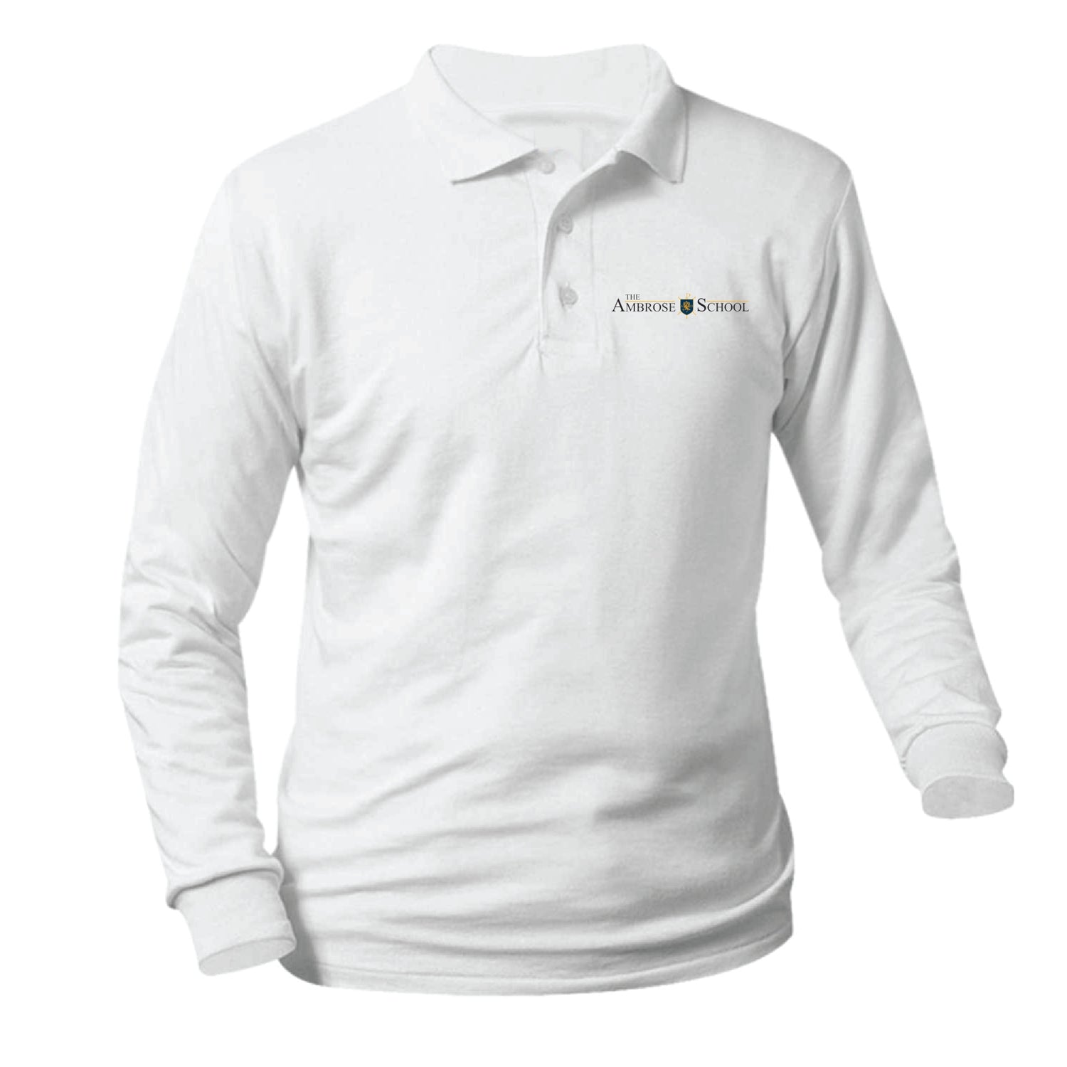 Ambrose Longsleeve Pique Polo - White