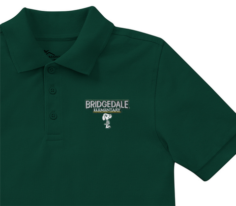 Bridgedale Elementary Polo - Green -  1st-5th Grades