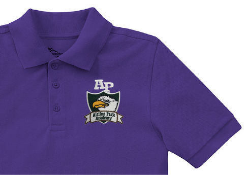 Airline Park Academy Polo - Purple - PreK-K