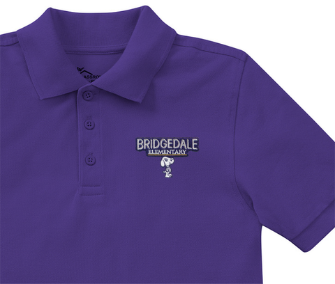 Bridgedale Elementary Polo - Purple - PreK & K