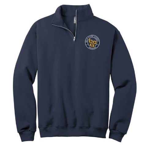 BC Academy 1/4 Zip Sweatshirt - Navy - All Grades
