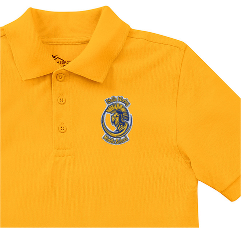 Stella Worley Middle Gold Polo - 6th Grade