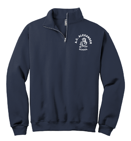 A.C. Alexander Elementary 1/4 Zip Sweatshirt - Navy - All Grades