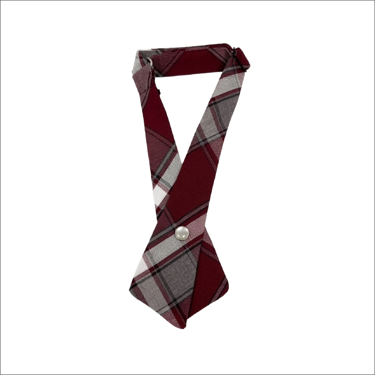 Pearl Snap Crossover Tie - Gretna Plaid