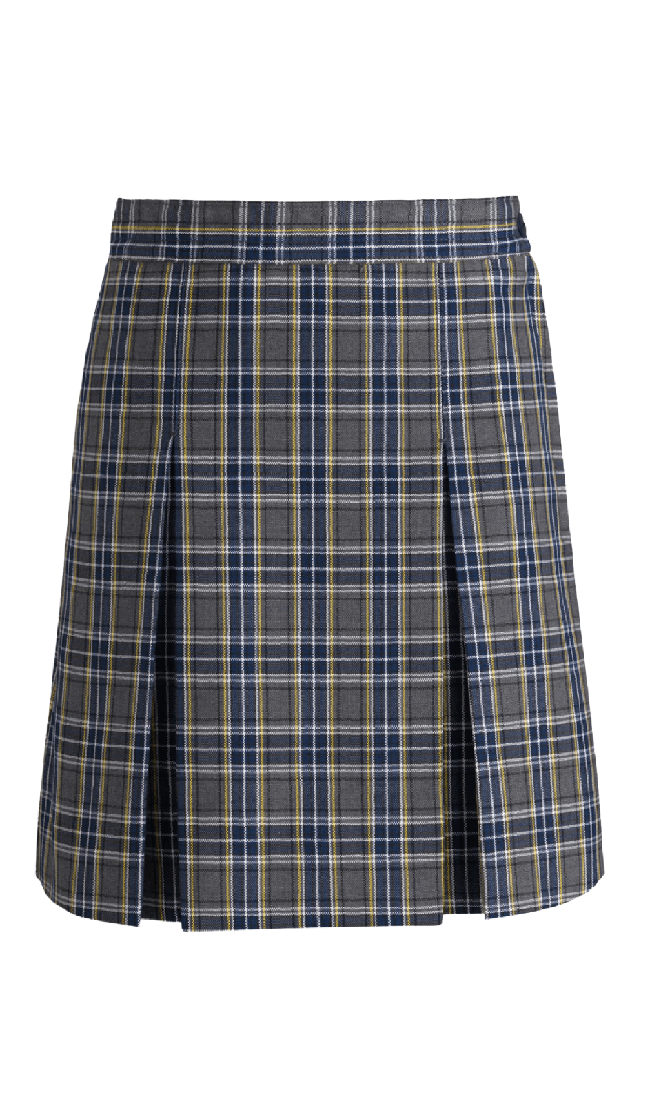 LL Plaid Kick Pleat Skirt