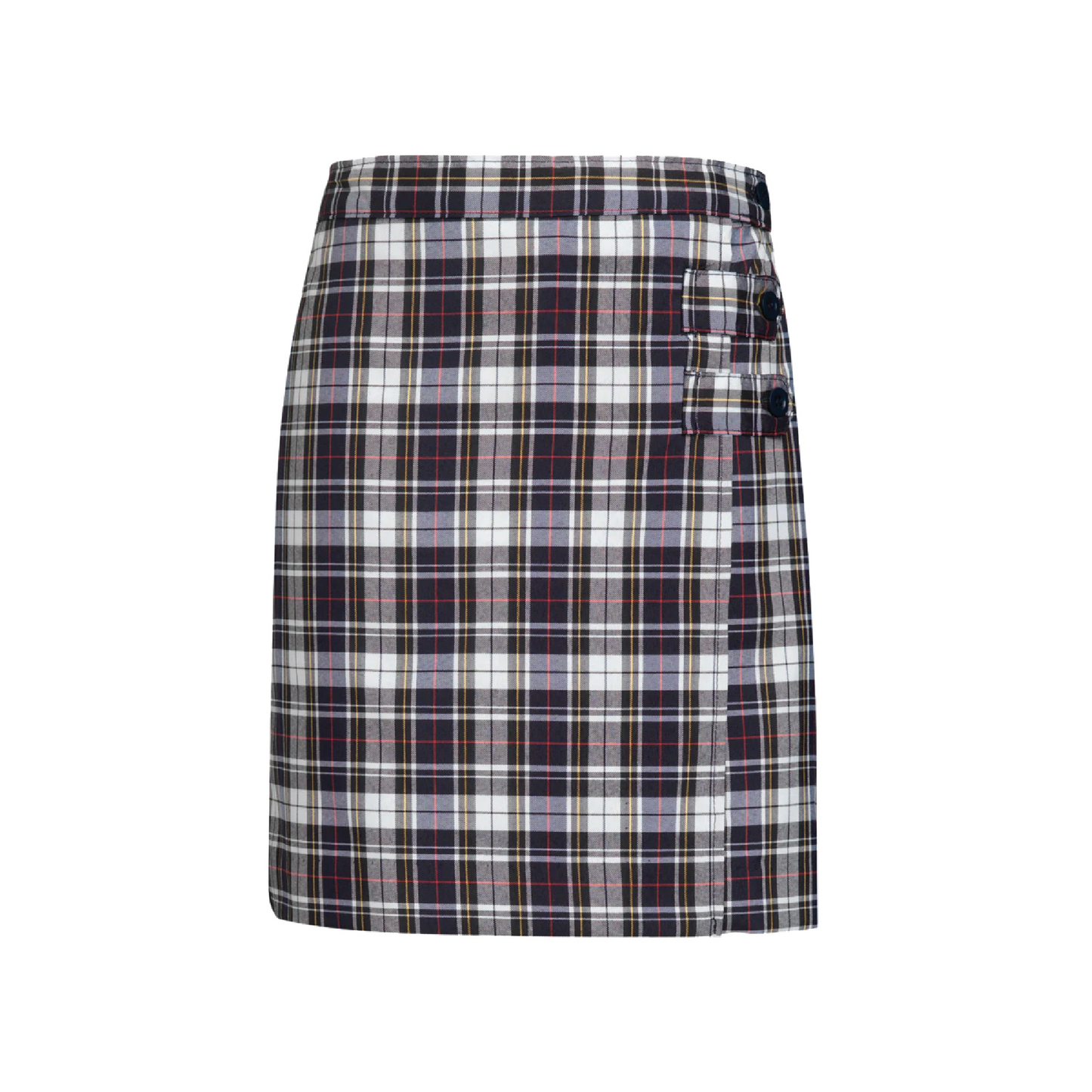 Marymount Plaid Double Tab Skort