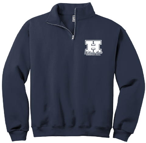 William Hart 1/4 Zip Sweatshirt - Navy - All Grades