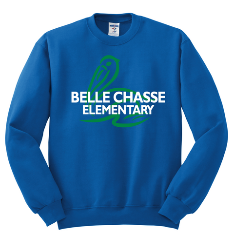 BC Elementary Full Chest Crew Sweatshirt - Royal
