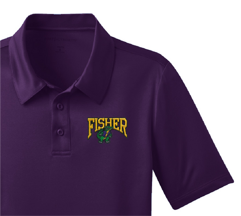 Fisher Dry Fit Polo - Purple - All Grades