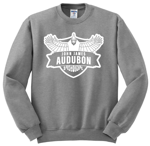 JJ Audubon Crew Sweatshirt - Grey - 5th - 7th Grades
