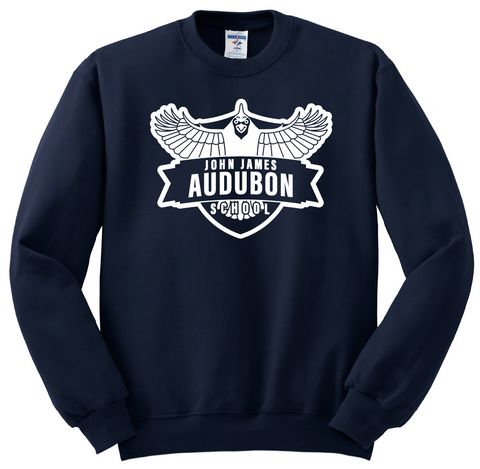 JJ Audubon Crew Sweatshirt - Navy - All Grades