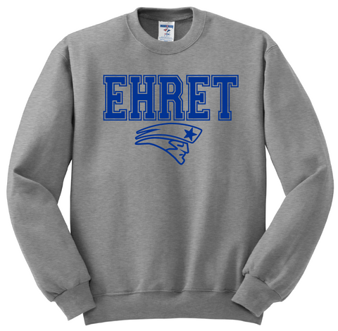 John Ehret Crew Sweatshirt - Grey - All Grades