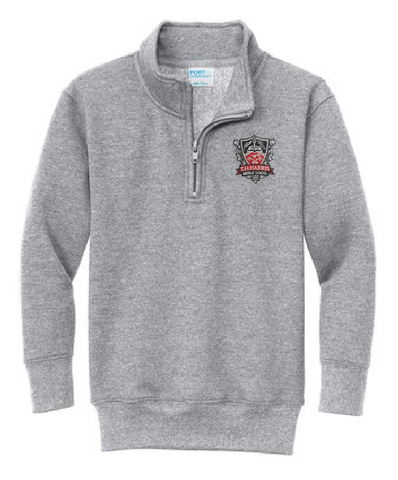 TH Harris Middle 1/4 Zip Sweatshirt - Grey - 7th Grade