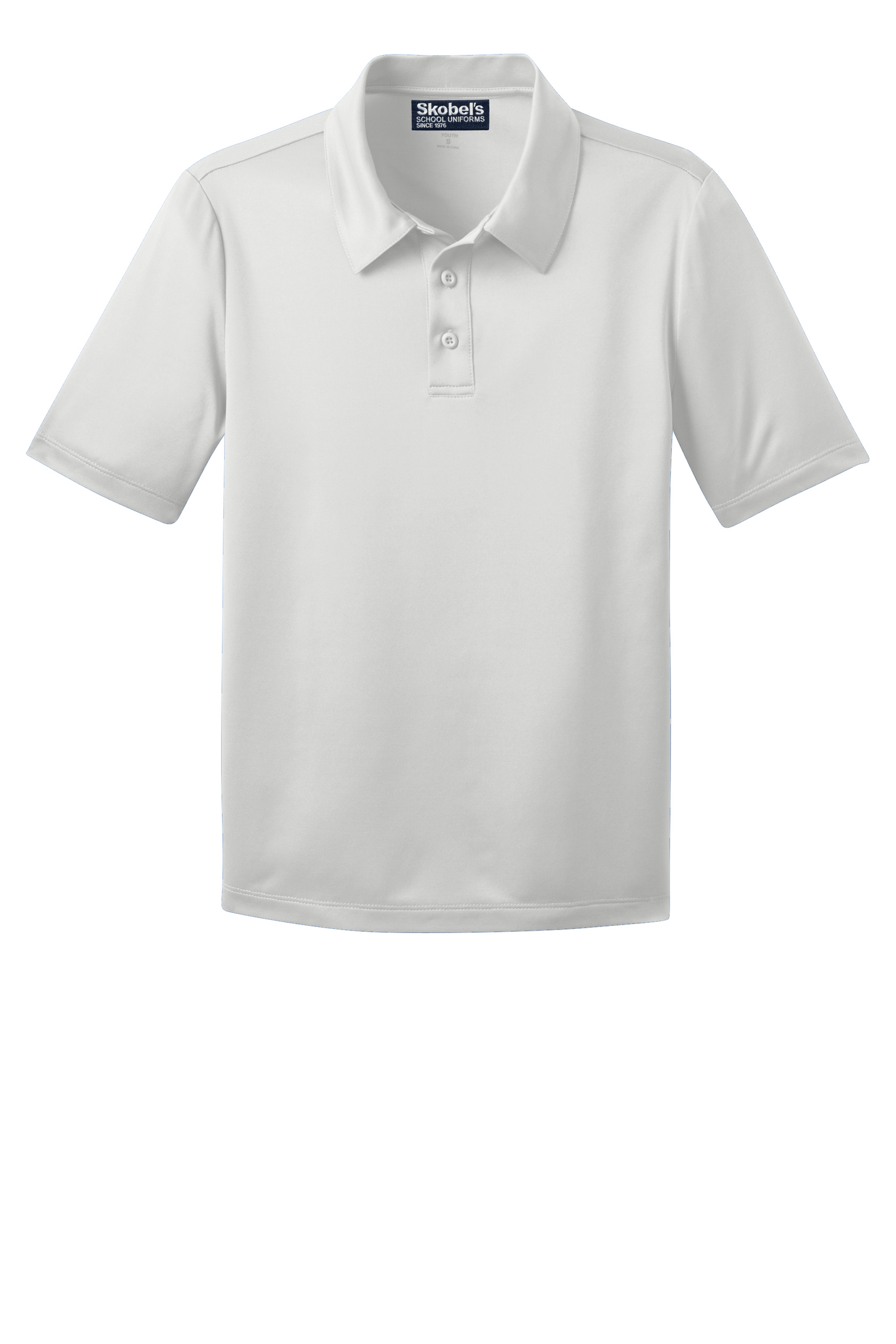 Carden Memorial School Dryfit Polo with logo - White