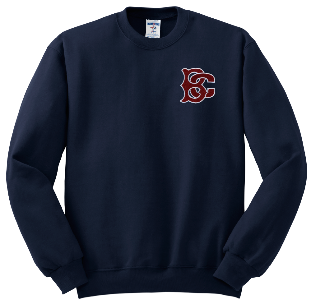 Belle Chasse High Crew Pocket BC Sweatshirt - Black