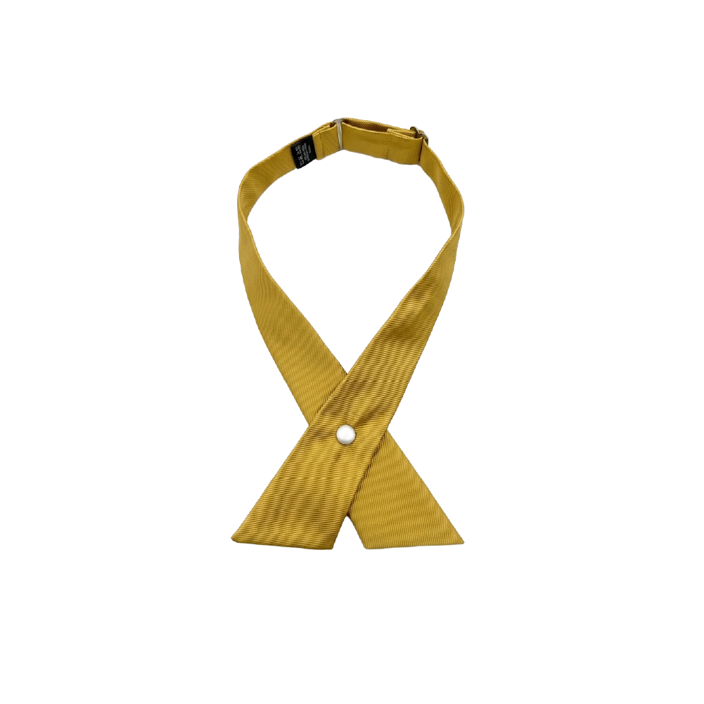 Pearl Snap Crossover Tie - Gold