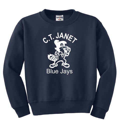 CT Janet Full Chest Crew Sweatshirt - Navy - All Grades