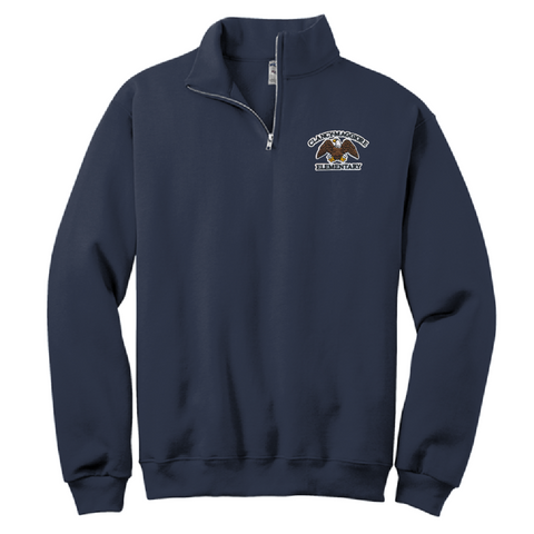 Clancy / Maggiore 1/4 Zip Sweatshirt - Navy - 1st-5th Grades
