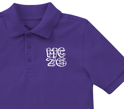 McDonogh 26 Elementary Purple Polo - PreK-K