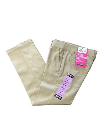 Little Girls Slim Fit Adjustable Stretch Pants - Khaki