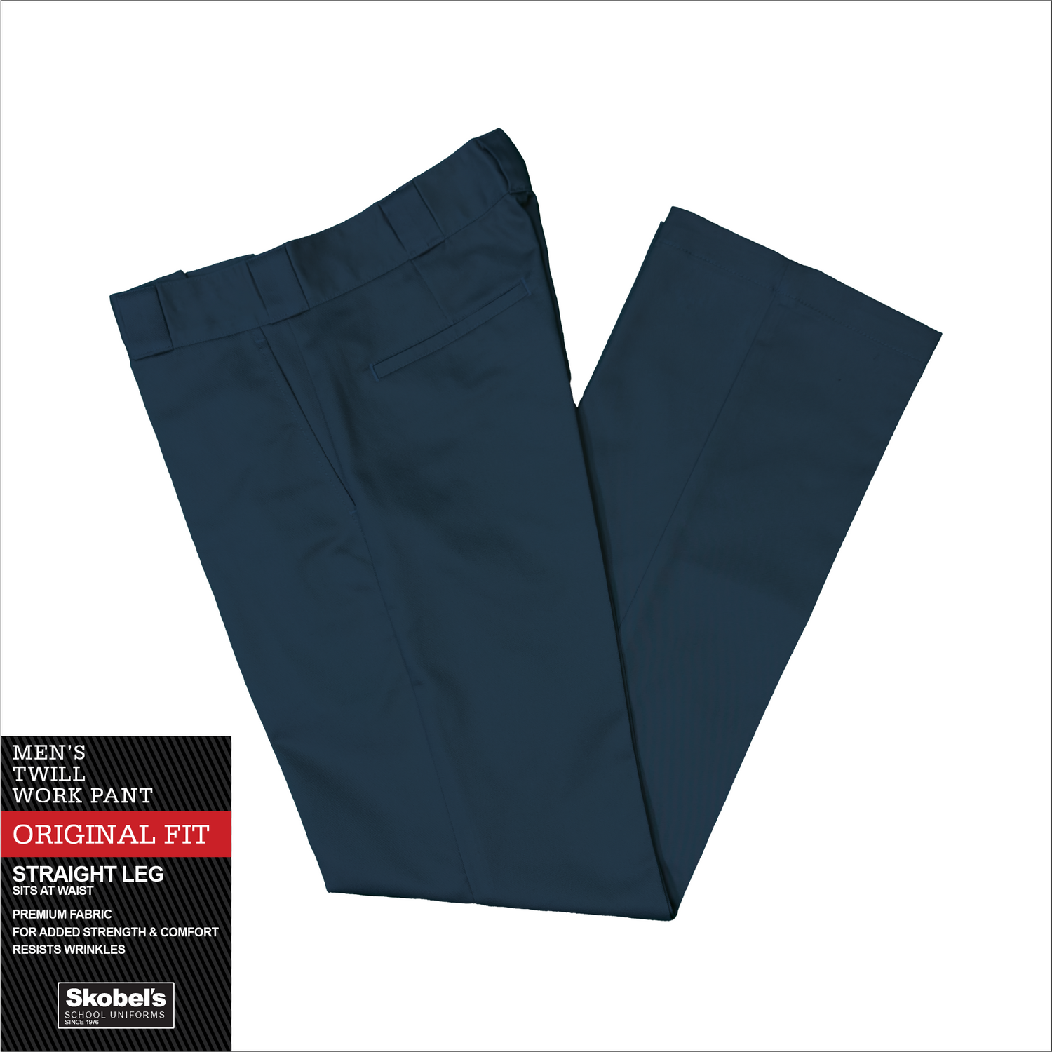 Mens Classic Fit Pants - Navy