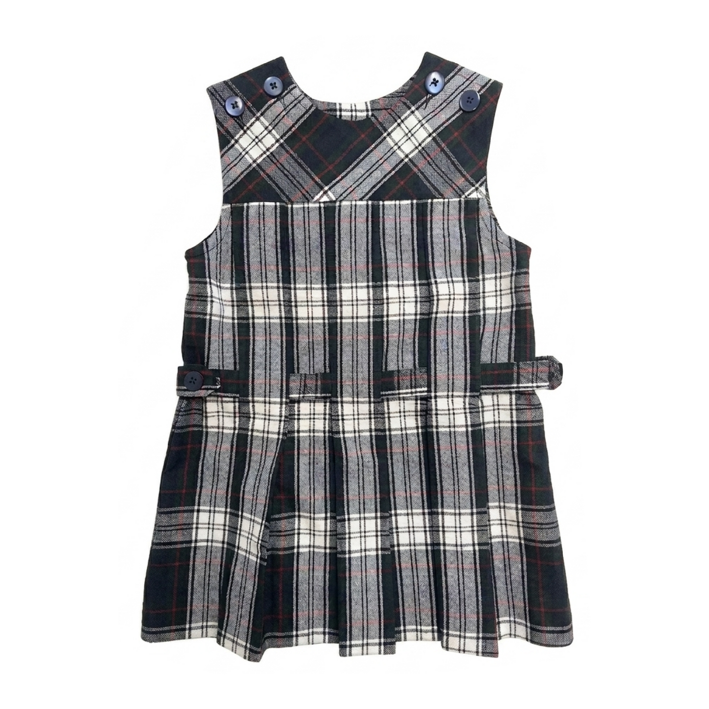 Lloyd Plaid Belted Jumper